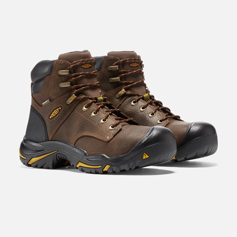 Keen Trekking Bot Erkek Kahverengi - Mt Vernon 6\" (Soft Toe) - Türkiye MFRI69152